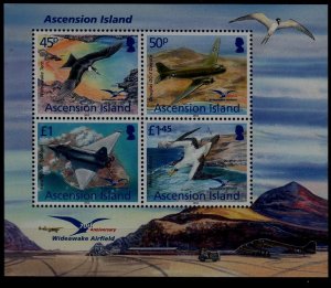 Ascension 1066 MNH s/s Birds/Aviation SCV11