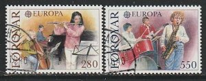 1985 Faroe Islands - Sc 125-6 - used VF - 2 single - Europa