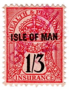 (I.B) George V Revenue : Health & Pensions Insurance 1/3d (Isle of Man)