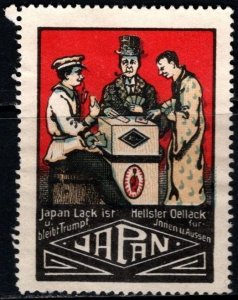 Vintage Germany Poster Stamp Japan Varnish Is Still The Trump Card Brightest UV