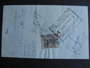 ITALY and GREAT BRITAIN 1926 VISA with revenue stamps, interesting item here! 