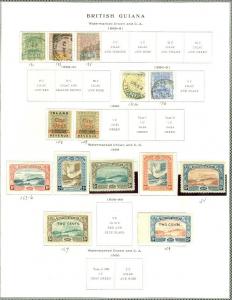 EDW1949SELL : BRITISH GUIANA Mint & Used collection with many Better. Cat $685.