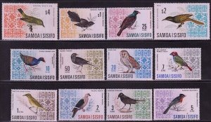 SAMOA Sc# 265-74B CPL MNH BIRDS