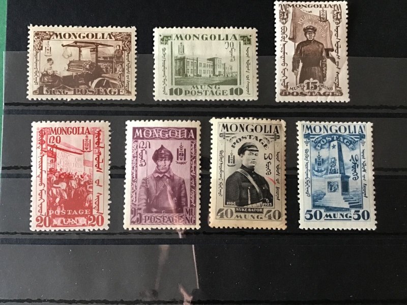 Mongolia Revolution Mounted Mint Stamps R44906 