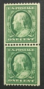 MOMEN: US #385 PAIR MINT OG NH #28303