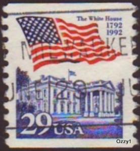 USA 1992 Sc#2609 29c Flag Over White House USED