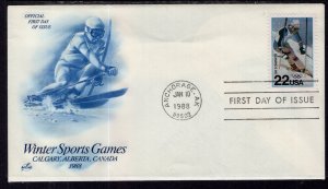 US 2369 Winter Olympics Artcraft U/A FDC