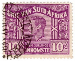 (I.B) South Africa Revenue : Duty Stamp 10/- (Afrikaans)