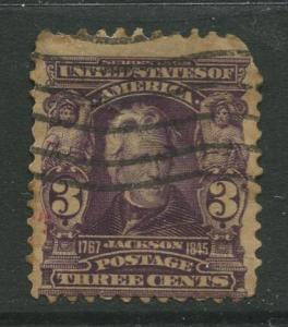 STAMP STATION PERTH USA #302 Jackson Used 1902-1903 CV$4.00.