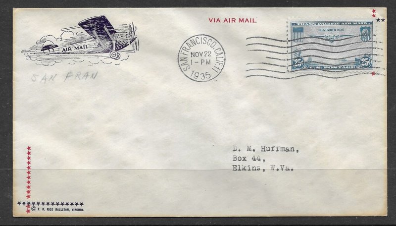 Sc. C20 FDC  F.R. Rice cachet  L336