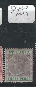 ST LUCIA  (P2705BB)  QV   3D  SG  40   MOG 