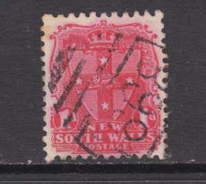New South Wales Sc 98a sed 1897 1p rose red Seal, perf 11x12, inverted wmk, F-VF