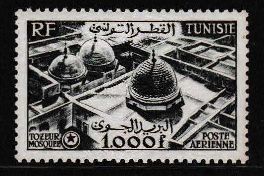 France Tunisia 1953-54 Airmails Scott C17-C22 complete Mosques in XF/NH/Pristine