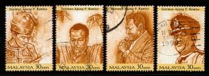 Malaysia #706a-706d used