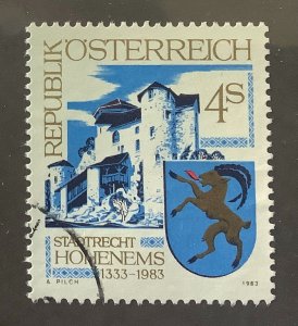 Austria 1983 Scott 1243 used - 4s, Town Charter of Hohenems, 550th anniv