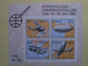 NORWAY STAMP: 1979 SC#753  NORWEX'80 INTERNATIONAL STAMP SHOW S/S SHEET   MNH