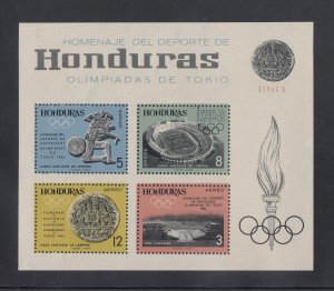 Honduras Scott # C338-39 & C341-44 S/Sheet MNH