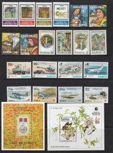 Samoa x 5 sets & 2 minis MNH