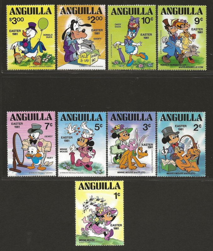 ANGUILLA SC# 434-42  VF/MNH