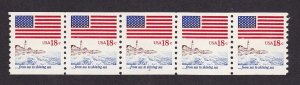 PNC5 18c Flag 2 US #1891 MNH F-VF