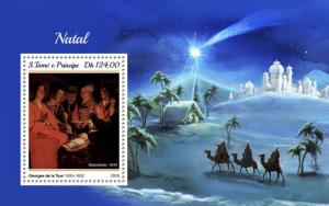 SAO TOME - 2018 - Christmas - Perf Souv HV Sheet - MNH