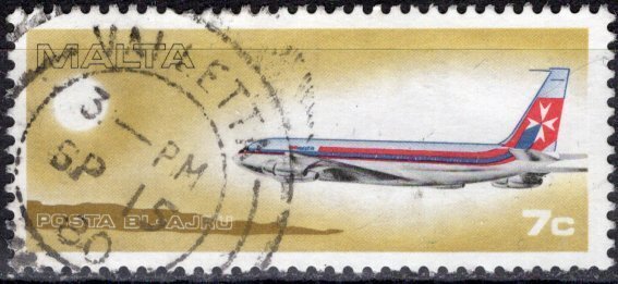 Malta; 1978: Sc. # C10; Used Single Stamp