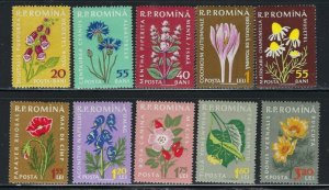 Romania 1298-1307 MNH 1959 Flowers (fe2503)