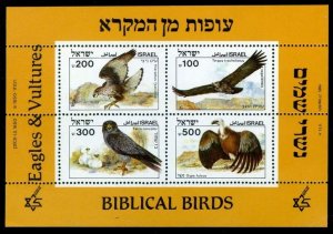 1985	Israel	986-989/B27	Biblical birds,	12,00 €