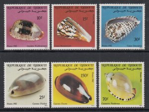 Djibouti 551-556 Seashells MNH VF