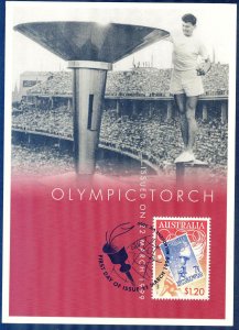 Australia 1999 Olympics Games Sydney 2000 Torch Maximum Card