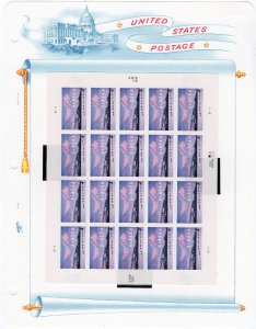 Scott #4374 Alaska Sheet of 20 Stamps in White Ace Booklet Pane Mount - MNH