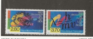 FRANCE Sc 2419-20 NH issue of 1994 - EUROPA CEPT