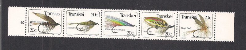 SOUTH AFRICA - TRANSKEI SC# 73  STRIP/5  FVF/MNH 1984