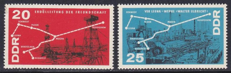 German Dem Rep # 871-872, Chemical Industry, NH 1/2 Cat.