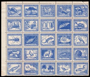 Chile Scott 254 Full Sheet (1948) Mint NH F-VF, CV $45.00 Q