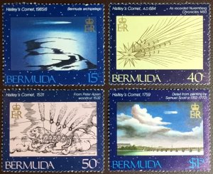 Bermuda 1985 ☀ Space Halley´s Comet  set ☀ MNH**