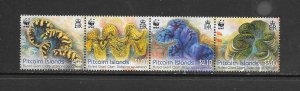 PITCAIRN ISLANDS #743  MARINE LIFE (ROW 2)   MNH