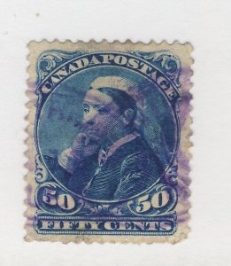 Canada Victoria Small Queen Stamp; #47-50c Used VF Guide Value = $100.00