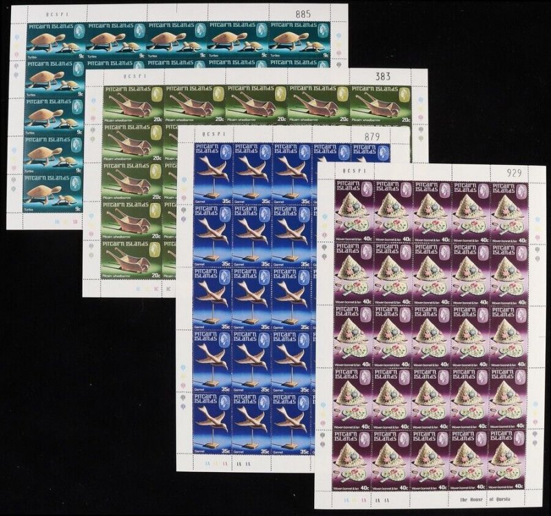 PITCAIRN ISLANDS: 1980 Handicrafts set 9c-40c sheets. MNH **. SG 207-10.