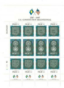 Palau - 1987 - Constitution  - Sheet of Twelve - MNH (2)