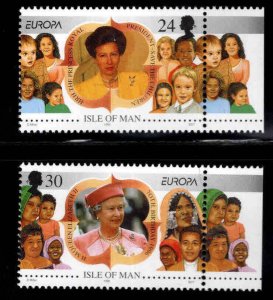 ISLE OF MAN SCOTT 679-680  MNH**  Europs set