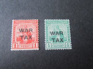 Trinidad & Tobago 1917 Sc MR6-7 set MH