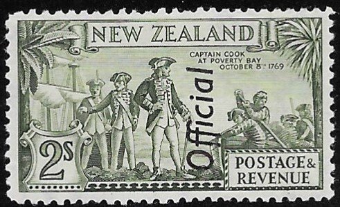 New Zealand O-71a    1942   2 sh  fine mint hinged  ( 12 1/2 )