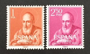 Spain 1960 #939-40, St. John De Ribera, MNH.