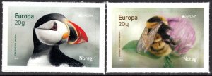 NORWAY 2021 EUROPA CEPT BIRDS BEES INSECTS OISEAUX VOGEL UCCELLO S/A [#2102]