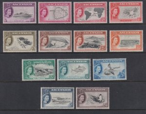 1956 Ascension QE Queen Elizabeth portrait set MVLH Sc# 62 / 74 $143.20 Stk 5