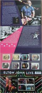 HERRICKSTAMP GREAT BRITAIN Sc.# 3876-83, 3884 Elton John Presentation Pack