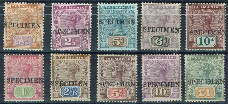 TASMANIA 1892 QV TABLET SPECIMEN SET 