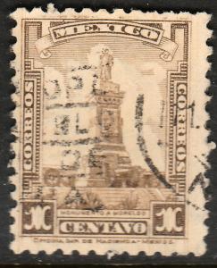 MEXICO 687A, 1cent, MORELOS MONUMENT. USED. (496)