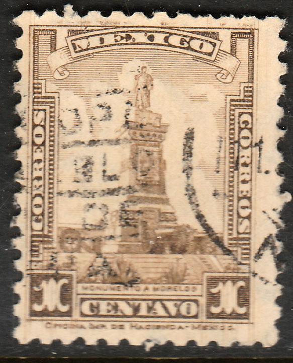 MEXICO 687A, 1cent, MORELOS MONUMENT. USED. (496)